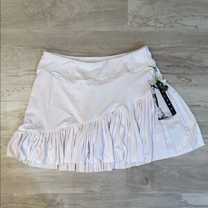 White Ruffled Tennis Skirt